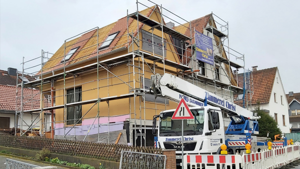 Baustellenfoto in Biebergemünd Kassel im Main Kinzig Kreis